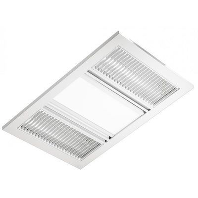 Ventair AIRBUS-3-IN-1 - 3-in-1 High Performance Bathroom Heater 18W LED Light and Exhaust Fan Unit-Ventair-Ozlighting.com.au