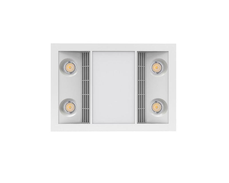Ventair CAPRI - 3-in-1 Bathroom Heater LED Light and Exhaust Fan Unit-Ventair-Ozlighting.com.au