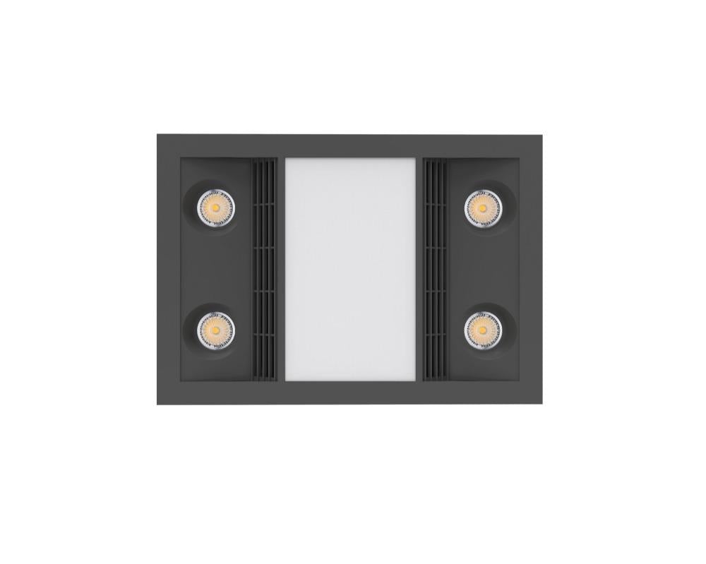 Ventair CAPRI - 3-in-1 Bathroom Heater LED Light and Exhaust Fan Unit-Ventair-Ozlighting.com.au