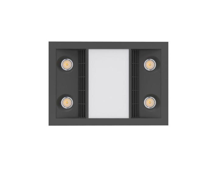 Ventair CAPRI - 3-in-1 Bathroom Heater LED Light and Exhaust Fan Unit-Ventair-Ozlighting.com.au