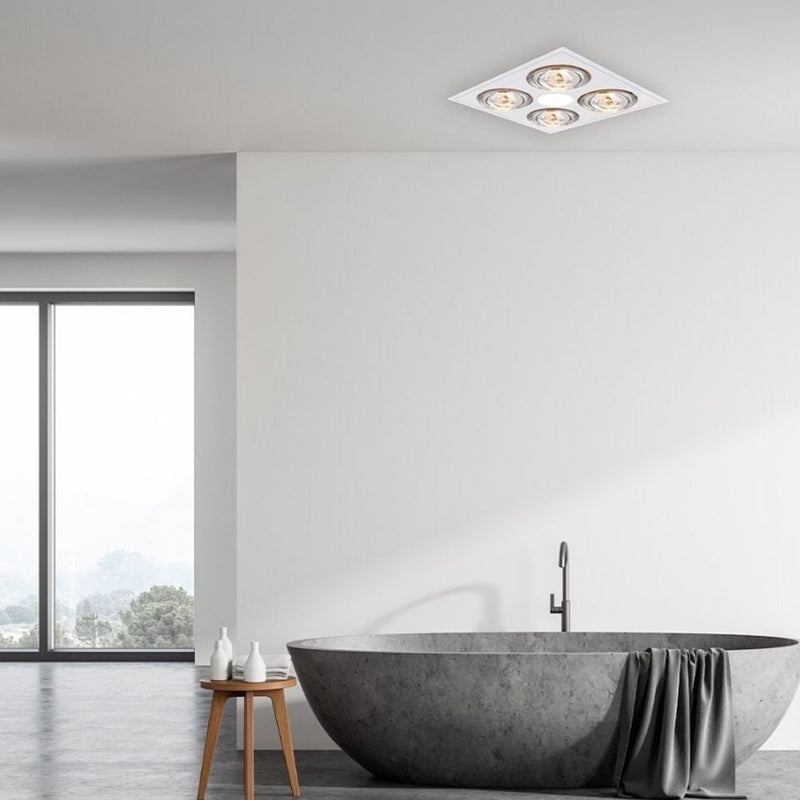 Ventair MYKA-4 - 3-in-1 Slimline Bathroom Heater Light & Exhaust Unit-Ventair-Ozlighting.com.au