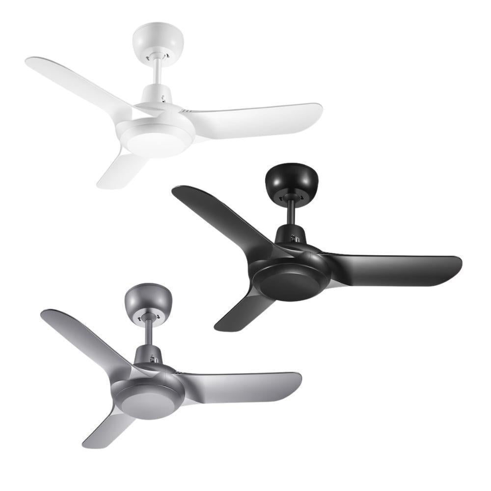 Ventair SPYDA-36 AC Ceiling Fan - 3 Blade 900mm 36" Fully Moulded PC-Ventair-Ozlighting.com.au
