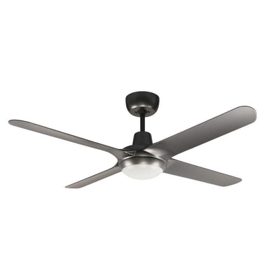 Ventair SPYDA-50-LIGHT - 4 Blade 1250mm 50" Fully Moulded PC AC Ceiling Fan With 20W LED Light-Ventair-Ozlighting.com.au