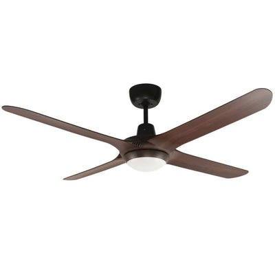 Ventair SPYDA-50-LIGHT - 4 Blade 1250mm 50" Fully Moulded PC AC Ceiling Fan With 20W LED Light-Ventair-Ozlighting.com.au