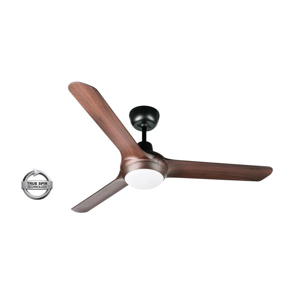 Ventair SPYDA-62-LIGHT AC Ceiling Fan - 3 Blade 1570mm 62" Fully Moulded PC, 20W LED Light-Ventair-Ozlighting.com.au