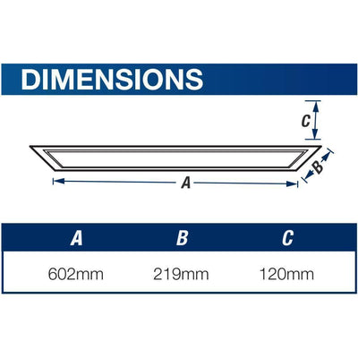 Ventair SUNSET-1200 - Sunset 1200W Recessed Radiant Bathroom Heater-Ventair-Ozlighting.com.au