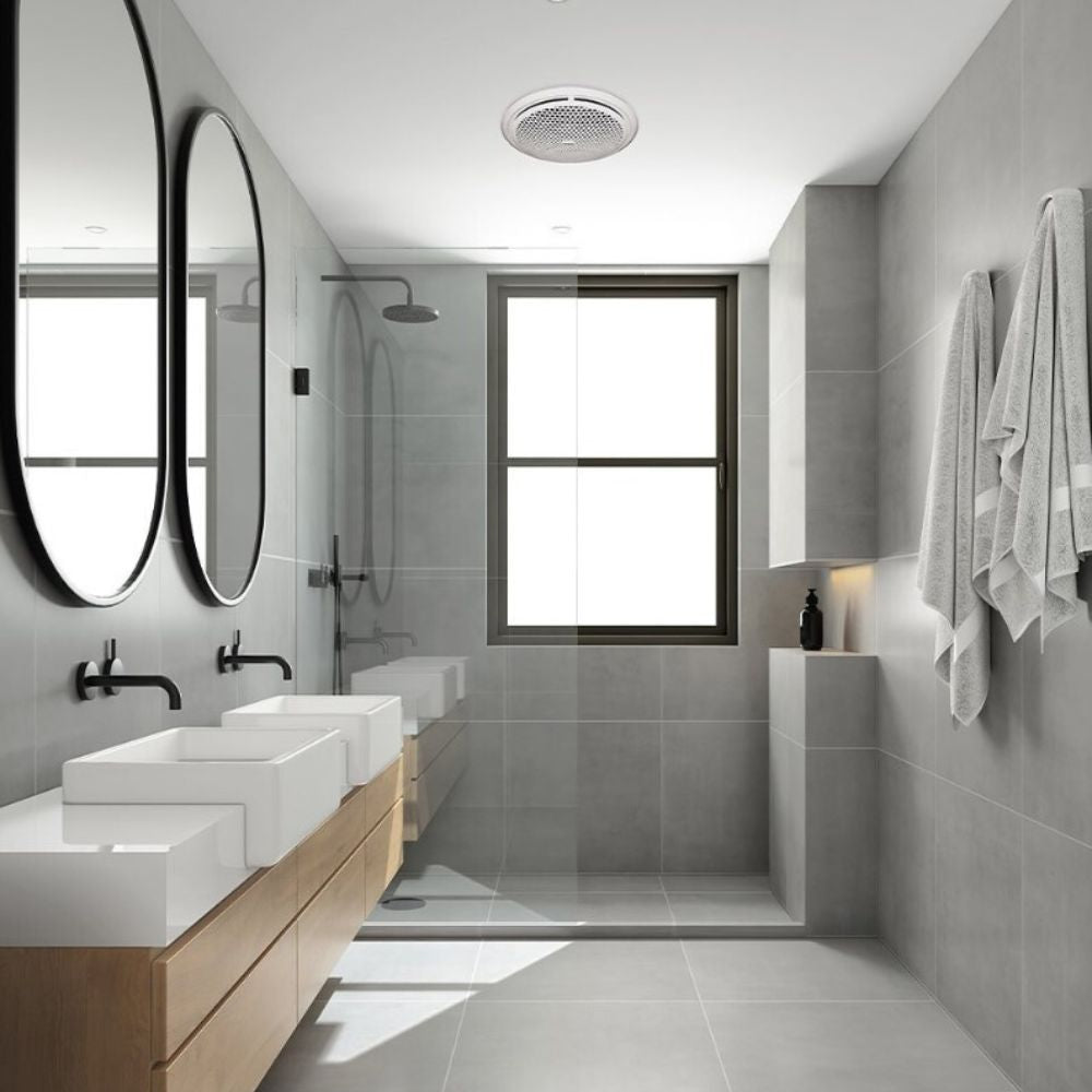 Ventair ULTRAFLO-200/250 Ceiling Exhaust Fan - 200/250mm High Airflow-Ventair-Ozlighting.com.au