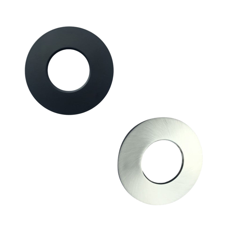 Vibe 167 Series Downlight Trim - Black / Brushed Chrome-Vibe Lighting-Ozlighting.com.au