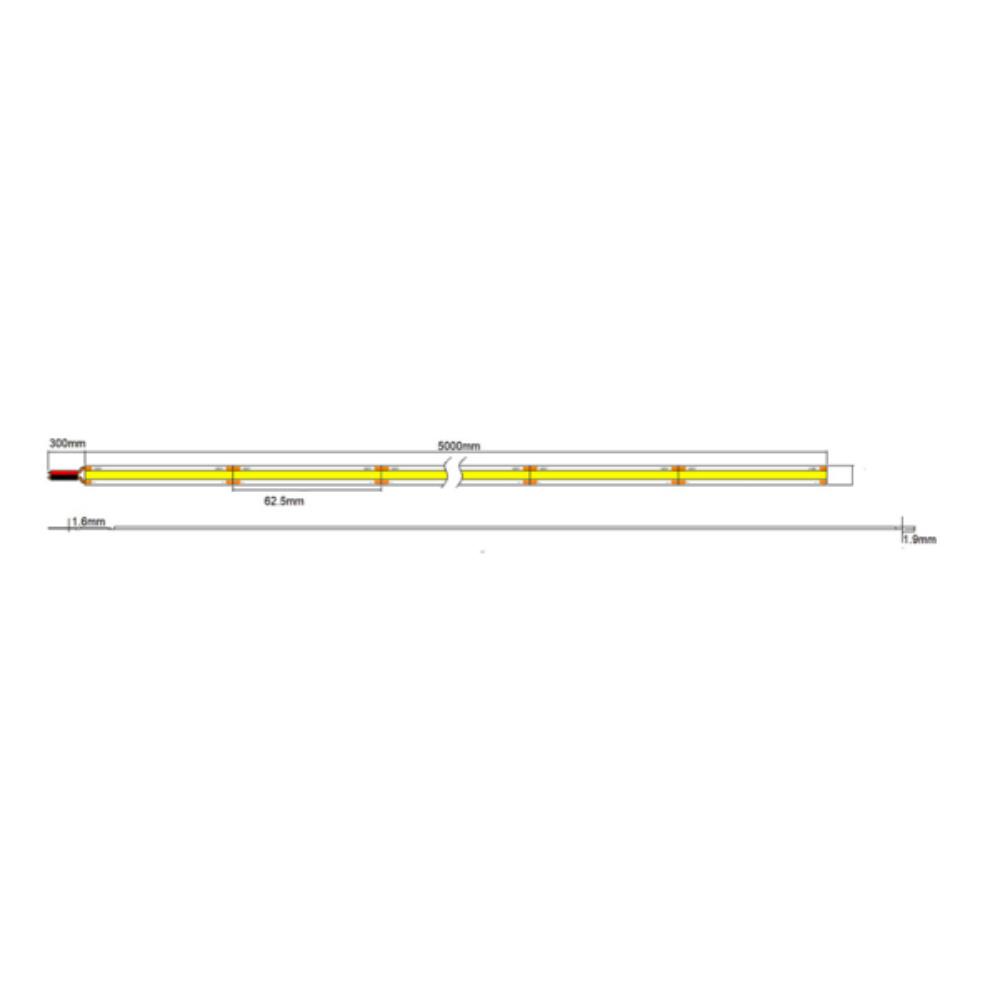 Vibe 9.6W 3000K/4000K COB LED Strip - 12V - DRIVER REQUIRED-Vibe Lighting-Ozlighting.com.au