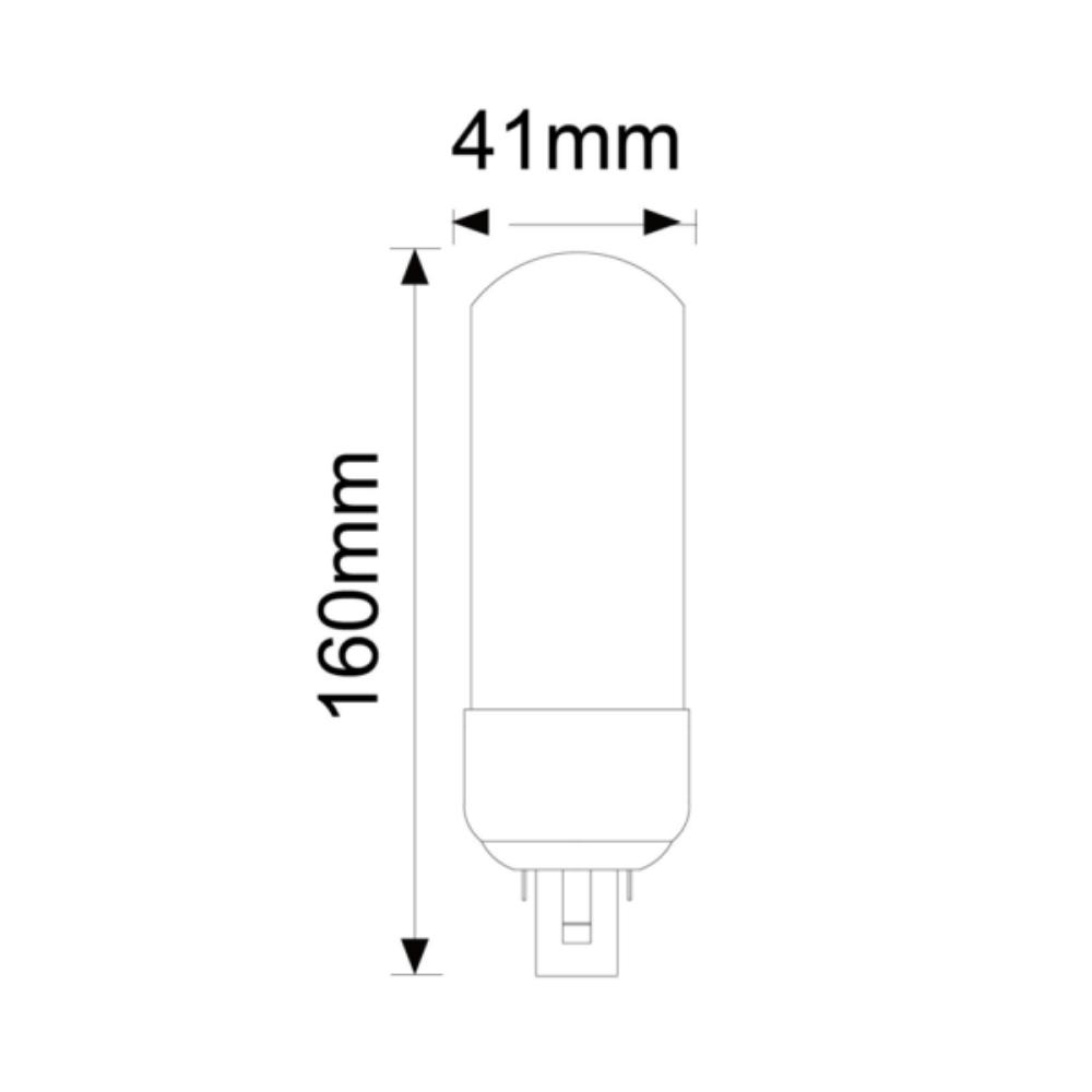 Vibe GLOBE-PLC LED Globe - 13W, 2-Pin G24 Base-Ozlighting-Ozlighting.com.au