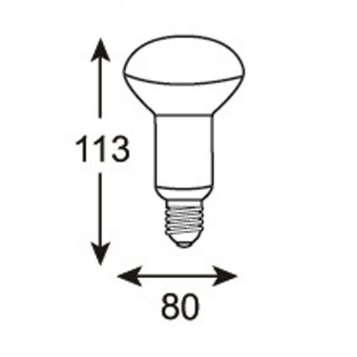 Vibe GLOBE-R80 - 10W LED R80 Reflector Globe - E27-Vibe Lighting-Ozlighting.com.au