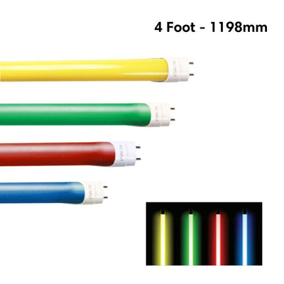 Vibe TUBE-T8-COLOURED-4FT - T8 18W 4FT 1198mm LED Coloured PC Tube-Vibe Lighting-Ozlighting.com.au