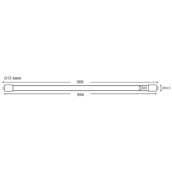 Vibe TUBE-T8-MEAT LED Tube - Glass, 5FT, Pink-Vibe Lighting-Ozlighting.com.au