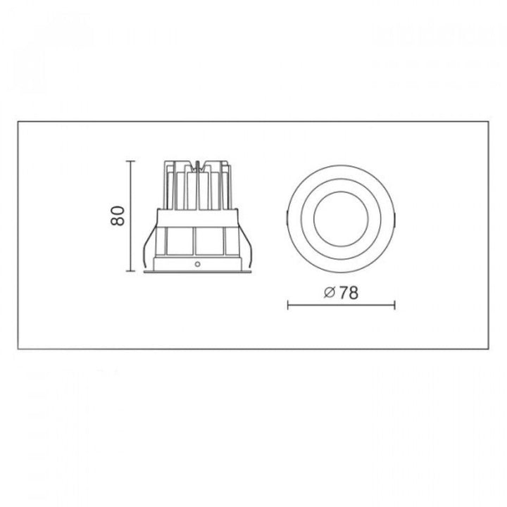 Vibe VBLDL-372 - 13W LED Dimmable Fixed Downlight IP44 - 3000K-Vibe Lighting-Ozlighting.com.au
