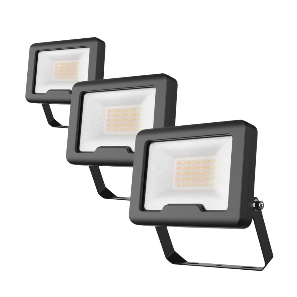 Vibe VBLFL-20/30/50W LED Floodlight - 20W/30W/50W, Tri-Colour, DIY, IP66-Vibe Lighting-Ozlighting.com.au