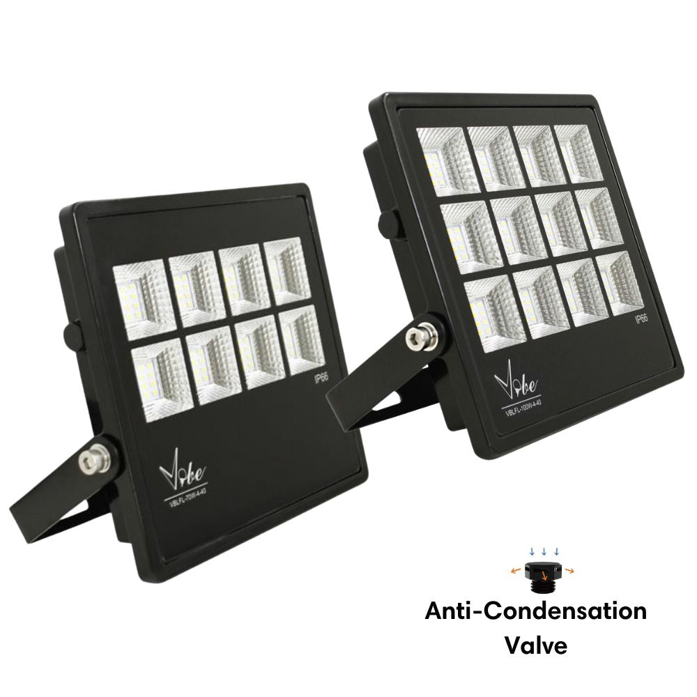 Vibe VBLFL-500 LED Floodlight - 70W/100W, 4000K, IP66-Vibe Lighting-Ozlighting.com.au