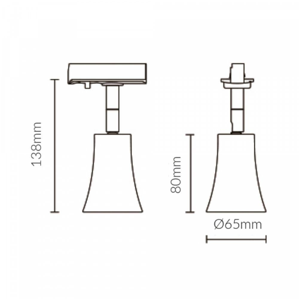Vibe VBLTL-200 Track Head - GU10, Single-Vibe Lighting-Ozlighting.com.au