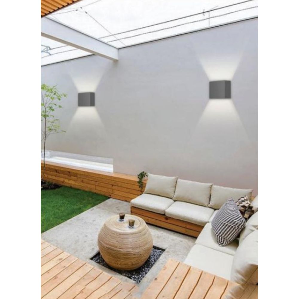 Vibe VBLWL-302 LED Wall Light - 2x3W, IP54, Up/Down, Adjustable-Vibe Lighting-Ozlighting.com.au