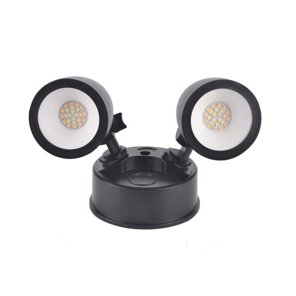Vibe VBLWL-400 - 2x10W LED Twin Head Tri-Colour Exterior Security Spotlight IP65-Vibe Lighting-Ozlighting.com.au