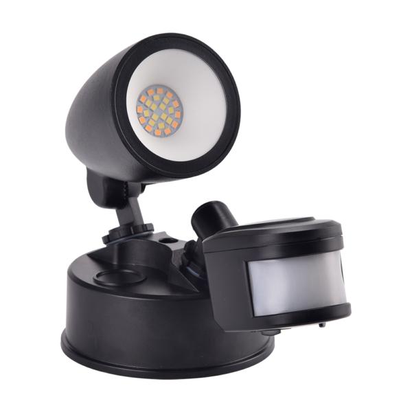 Vibe VBLWL-410 LED Security Spotlight - 10W, Tri-Colour, IP44, Single, with Sensor-Vibe Lighting-Ozlighting.com.au