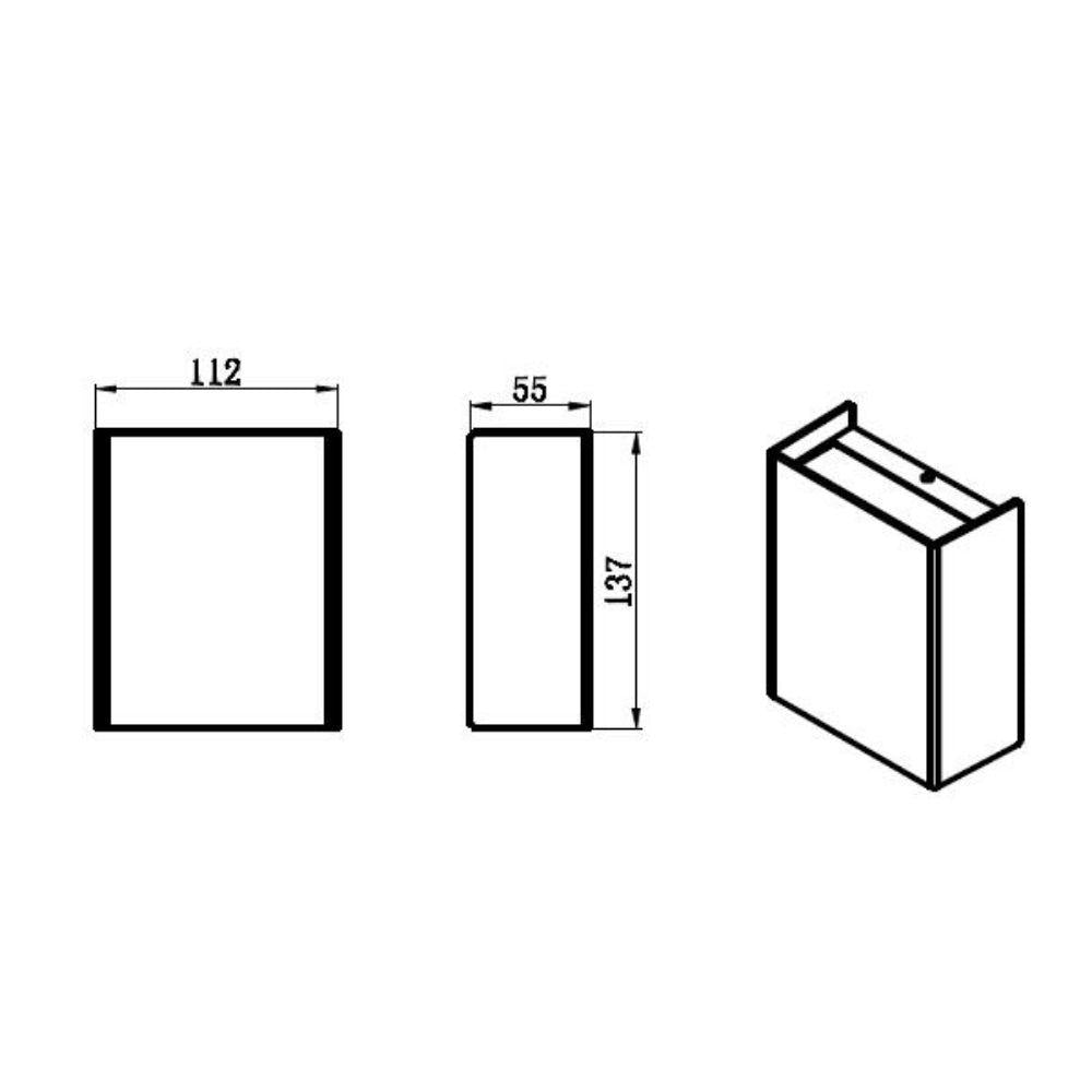 Vibe VBLWL LED Up/Down Wall Light - 2x4W, IP65-Vibe Lighting-Ozlighting.com.au
