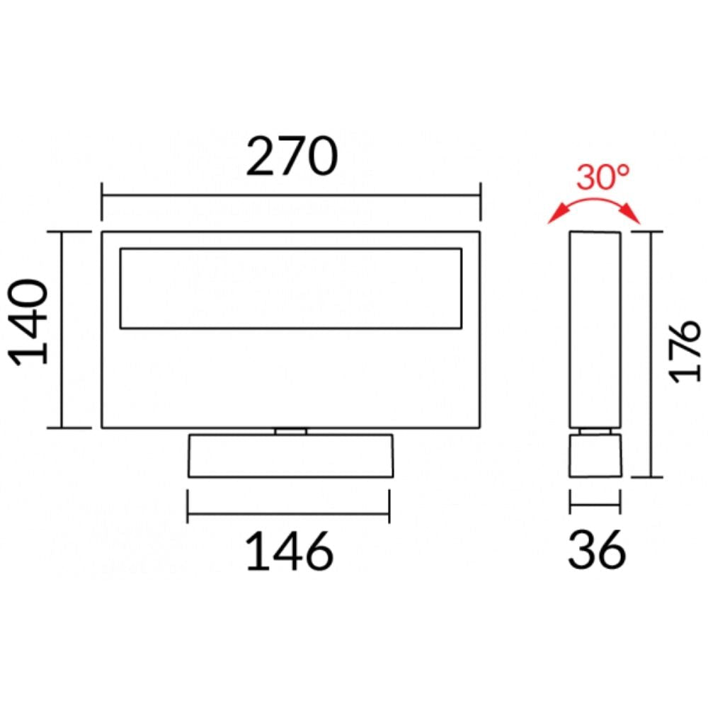 Vibe VBLWL-WW1 - LED Wall Light IP20-Vibe Lighting-Ozlighting.com.au