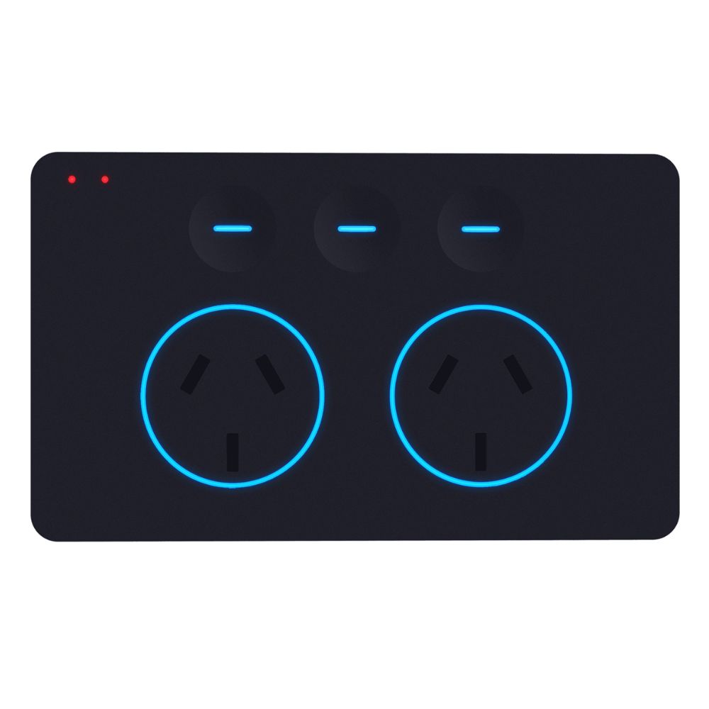 iKEON CLASSIC DUET/+ - Double Powerpoint With/Without Switch Twin Socket GPO-iKEON-Ozlighting.com.au