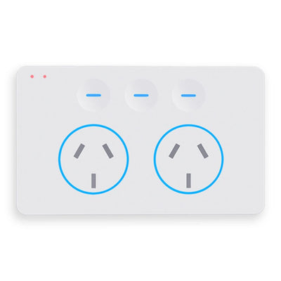 iKEON i-SERIES DUET/+ - Smart Double Powerpoint With/Without Switch Twin Socket GPO-iKEON-Ozlighting.com.au