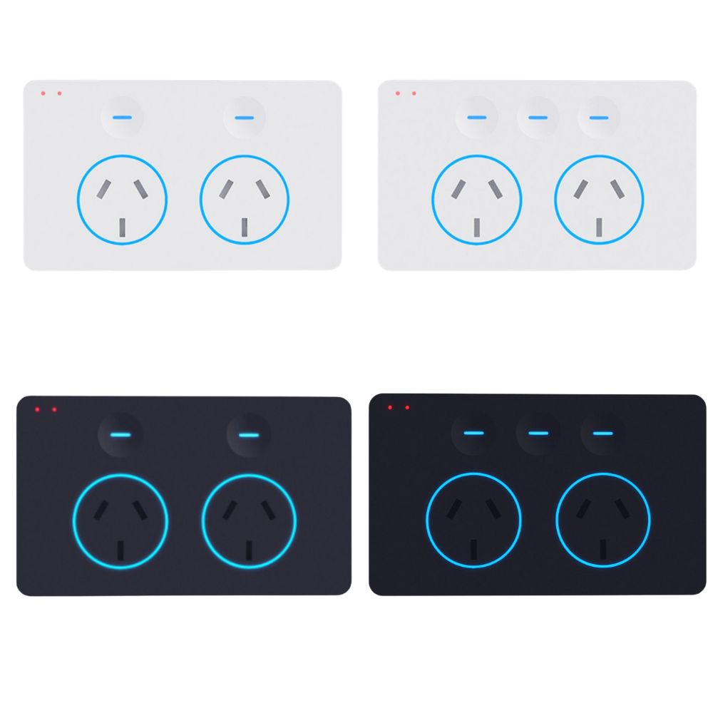 iKEON i-SERIES DUET/+ - Smart Double Powerpoint With/Without Switch Twin Socket GPO-iKEON-Ozlighting.com.au