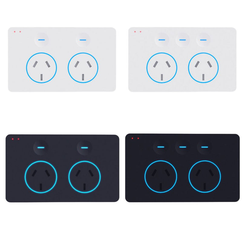 iKEON i-SERIES DUET/+ - Smart Double Powerpoint With/Without Switch Twin Socket GPO-iKEON-Ozlighting.com.au